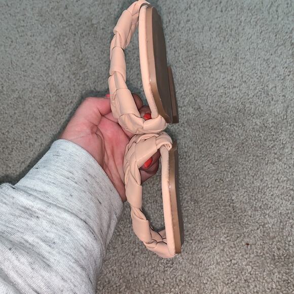 Qupid Braided Blush Slide Sandal Sz 8 - NWOT - Picture 5 of 5